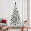 Berkfield Artificial Pre-lit Christmas Tree Silver 210 cm PET 1