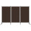 Berkfield 3-Panel Room Divider Brown 260x180 cm 1