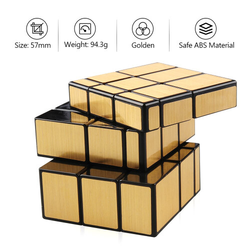 Mirror Cube 3x3 Speed Cube Set, ShapeShifting Puzzle with Smooth Stable Turning 1