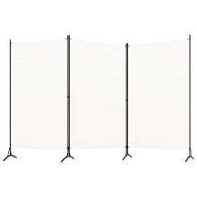 Berkfield 3-Panel Room Divider White 260x180 cm