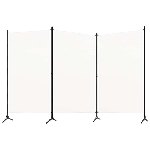 Berkfield 3-Panel Room Divider White 260x180 cm