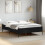 Berkfield Bed Frame without Mattress Black 135x190 cm Double 1