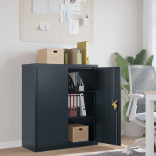 Berkfield File Cabinet Anthracite 90x40x105 cm Steel