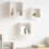 Berkfield Wall Cube Shelves 3 pcs White MDF 1