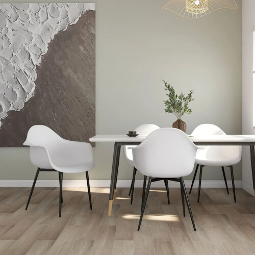 Berkfield Dining Chairs 4 pcs White PP