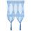 Berkfield Macrame Curtain Blue 140x240 cm Cotton 1