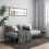 Berkfield Sofa Bed Frame without Mattress Grey Metal 90x200 cm 1