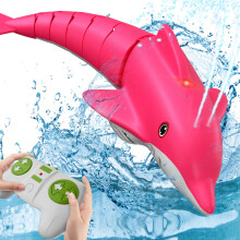 RC Dolphin Toy with Realistic Swimming Action, Waterproof Remote Control Dolphin for Pool and Bath