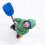Mini pá de neve de brinquedo azul, quadrada de 58 cm (23 polegadas), feita de plástico. 3