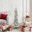 Berkfield Artificial Christmas Tree with 150 LEDs with Stand White 120 cm 1