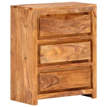 Berkfield Drawer Cabinet 60x33x75 cm Solid Wood Acacia