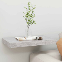 Berkfield Floating Wall Shelf Concrete Grey 50x23x3.8 cm MDF