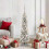 Berkfield Artificial Christmas Tree with 150 LEDs with Stand White 120 cm 1