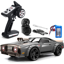 1/16 Scale RC Drift Car 4WD 35KM/H Speed Racing Car for Adults with LED Lights and Extra Tires Blue
