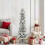 Berkfield Artificial Christmas Tree with 150 LEDs with Stand White 150 cm 1