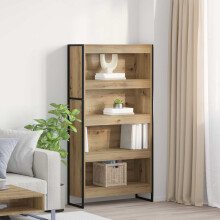 Berkfield Book Cabinet 2 pcs Artisian Oak 80 x 30 x 155 cm