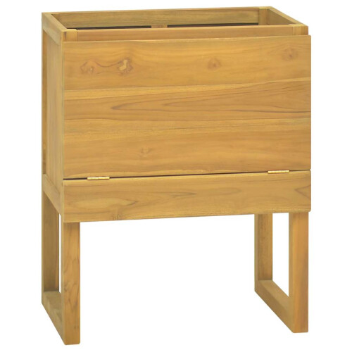 Berkfield Bathroom Cabinet 60x40x75 cm Solid Wood Teak