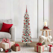 Berkfield Artificial Christmas Tree with 150 LEDs with Stand White 120 cm