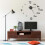 Berkfield 3D Wall Clock Modern Design Black 100 cm XXL 1