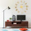 Berkfield 3D Wall Clock Modern Design Gold 100 cm XXL 1