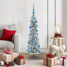 Berkfield Artificial Christmas Tree with 150 LEDs with Stand White 120 cm