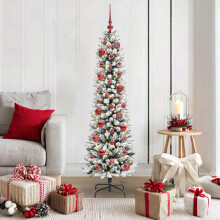 Berkfield Artificial Christmas Tree with 150 LEDs with Stand White 150 cm