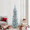 Berkfield Artificial Christmas Tree with 300 LEDs with Stand White 180 cm 1