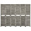 Berkfield 6-Panel Room Divider Grey 214x166 cm Solid Wood 1