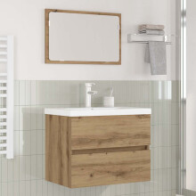 Berkfield Bathroom Furniture Set 3 pcs Artisan Oak Engineered Wood