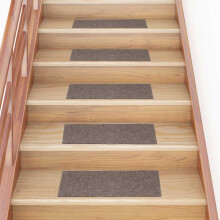 Berkfield Stair Mats Self-adhesive 15 pcs 60x25 cm Beige Rectangular