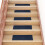 Berkfield Stair Mats Self-adhesive 15 pcs 60x25 cm Navy Rectangular 1