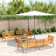 Berkfield 5 Piece Garden Pallet Sofa Set Solid Wood Acacia