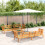 Berkfield 5 Piece Garden Pallet Sofa Set Solid Wood Acacia 1