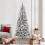 Berkfield Artificial Hinged Christmas Tree Green and White 210 cm 1