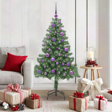 Berkfield Christmas Tree with 150 LEDs with Stand Green 150 cm PVC