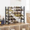 Berkfield Wine Rack for 36 Bottles Black Iron 1