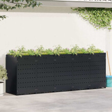 Berkfield Wheelie Bin Storage for 5 Bins Black 340 x 77.5 x 121.5 cm