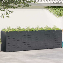 Berkfield Wheelie Bin Storage for 6 Bins Anthracite 408 x 77.5 x 121.5 cm
