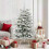 Berkfield Artificial Hinged Christmas Tree White 150 cm PE and PVC 1
