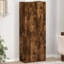 Berkfield File Cabinet Smoked Oak 60x32x153 cm Engineered Wood