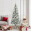 Berkfield Artificial Hinged Christmas Tree Green and White 180 cm 1