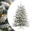 Berkfield Artificial Hinged Christmas Tree White 150 cm PE and PVC 1