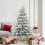 Berkfield Artificial Hinged Christmas Tree White 180 cm PE and PVC 1
