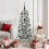 Berkfield Artificial Hinged Christmas Tree Green and White 150 cm 1