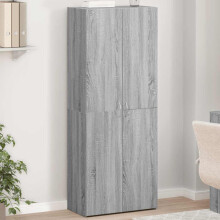 Berkfield File Cabinet Grey Sonoma 60x32x153 cm Engineered Wood