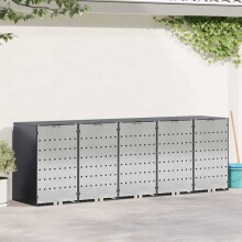 Berkfield Wheelie Bin Storage for 5 Bins Anthracite 340 x 77.5 x 115.5 cm