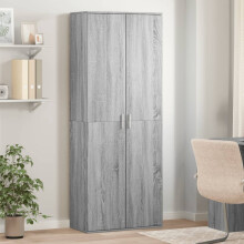 Berkfield Highboard Grey Sonoma 70x35x180 cm Engineered Wood