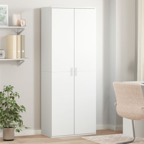 Berkfield Highboard White 70x35x180 cm Engineered Wood