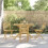 Berkfield 5 Piece Garden Dining Set Bamboo 1