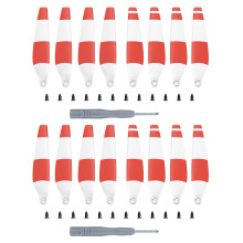 Propellers Replacement Set for DJI Mini 3, Durable Low Noise Blades for Improved Flight Visibility Red and White
